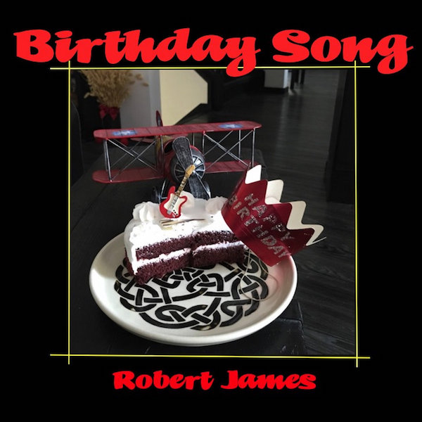 Half eaten birthday cake with toy plan on it.